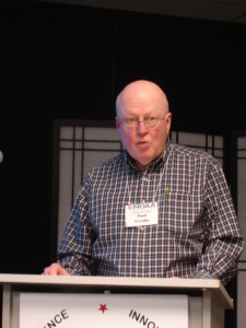 Paul Crosby, Columbia River Chapter (CRC) 1VP, presents chapter 2013 Programs and scholarship reports on Feb 20, 2014 at CRC Annual Business Meeting